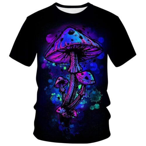 Magic Mushroom TShirt - Black BG