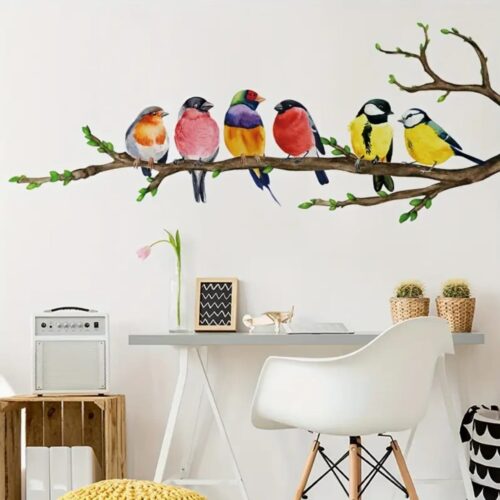 Birds Pattern Wall Decal – Self-Adhesive Wall Stickers