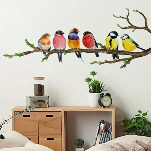 Birds Pattern Wall Decal – Self-Adhesive Wall Stickers