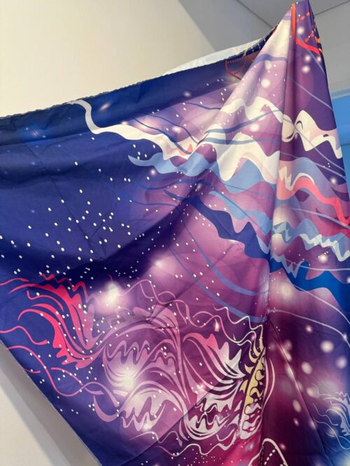Colorful Mushroom Printing Home Tapestry - Mermaid Design