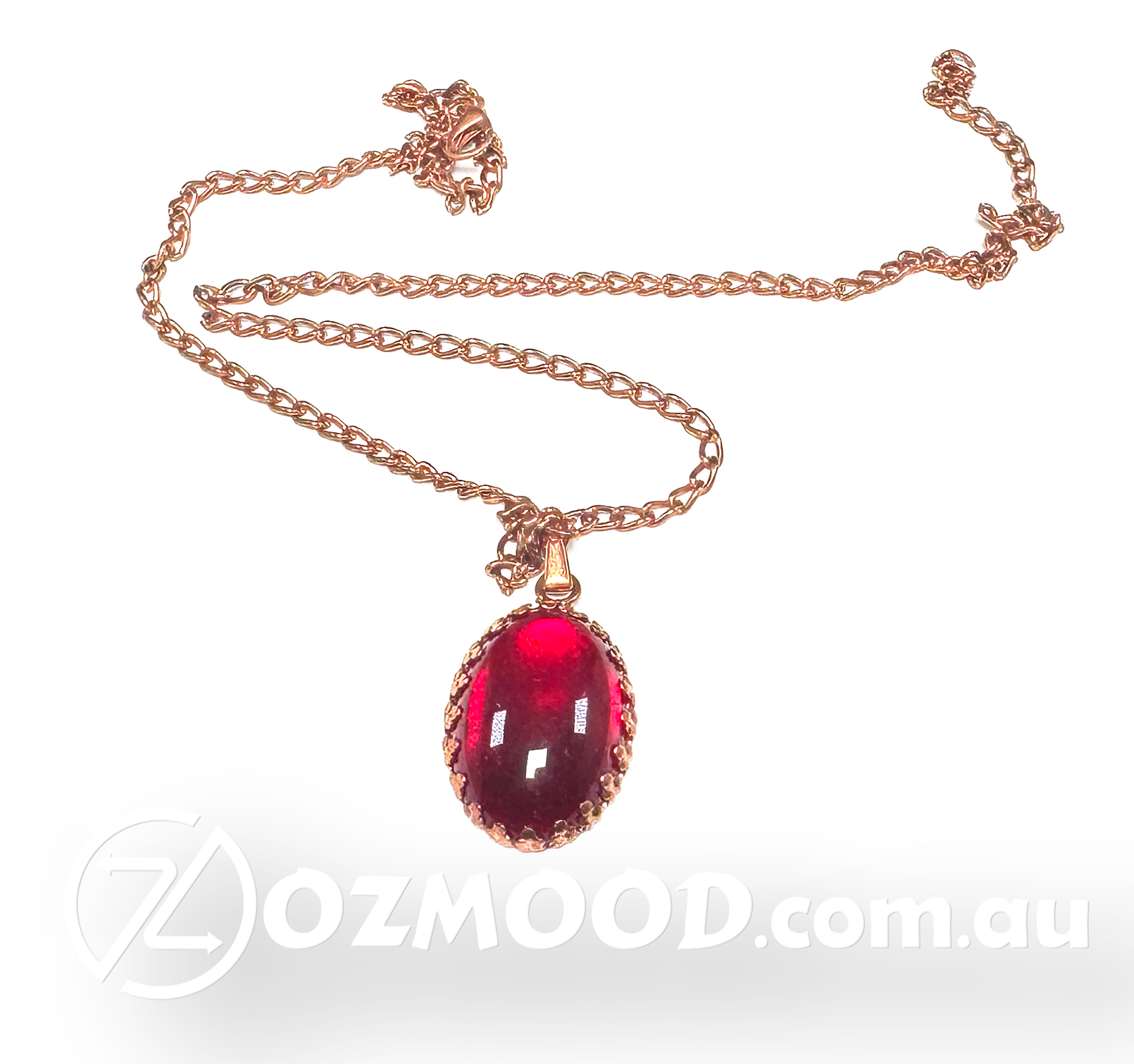 Red Gemstone Jewelry Set