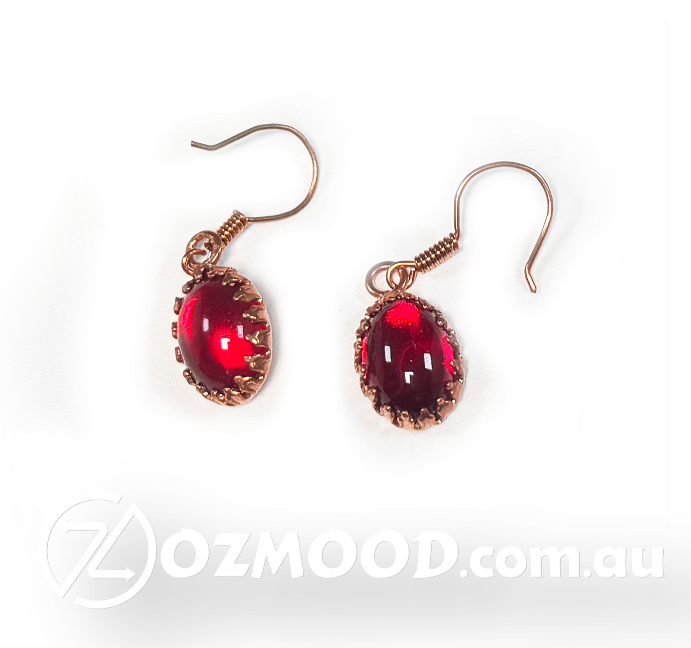 Red Gemstone Jewelry Set